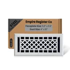 Empire Register Co, Vent Cover - 4X10 Inch, Art & Craft Design, White Finish,... New. Price: $44.41.