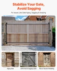 Gate Building Kit, Fits 60 To 96 Wide Openings, Iron New. Price: $118.65.