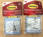 Command Hooks, 8 Strips, Medium 17065CLR-6ES Pack Of 2 Wall New. Price: $12.50.