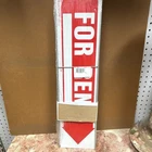 Hy-ko RS-806 For Rent Yard Sign Red/white Pack Of 5 Street Pole Mounted New. Price: $21.00.