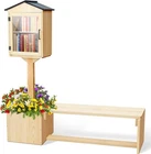 Wooden Little Box Outdoor Free Library, Double With New. Price: $246.99.