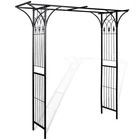 Vidaxl Garden Arch, Trellis, Weather-resistant, 80.3"H 78.7"W Black New. Price: $152.99.