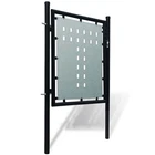 Single Fence Gate Outdoor Garden Patio Entrance Barrier Black Vidaxl New. Price: $228.99.