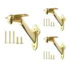 Stair Handrail Brackets Wooden Railing Support Champagne Brass, 3 Pack Howt... New. Price: $30.29.