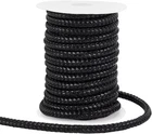Ph Pandahall 10 Yards Round Braided Leather Cord, 8MM Rope Black Jewelry New. Price: $27.18.