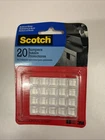3M Scotch 1/2" 12.7MM 20 Bumpers For Cabinets Clear Square Furniture Door New. Price: $9.24.
