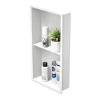 Bernkot Stainless Steel Shower Niche 24 X 12 Matte White No Tile Needed New. Price: $153.58.
