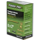 Hillman 48581 Power Pro Yellow Zinc Wood Screws No. X In. (pack Of 12) New. Price: $92.51.