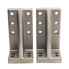 Lot Of 2 Misumi IKK150-75 Cast Iron Angle Brackets, 150MM X 75MM *holes* Used. Price: $72.00.