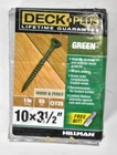 Hillman Fasteners Deck Plus Verde Green Screws #10 X 3-1/2" 1LB Pack 48407 New. Price: $12.19.
