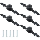 Kyuionty Pack Of 5 Cabinet Knobs With Backplate 4.8 Inch, Black New. Price: $22.99.