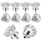 Shiny Handles 8 Pack Polished Chrome Konbs, Glass Cabinet Knobs, Vintage Crys... New. Price: $53.14.