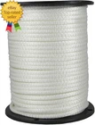 Solid Braid White Dacron Polyester Rope 1/4 In 500 Ft Spool Strong Utility New. Price: $74.20.