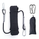 12MM Nylon Static Rope 10M/20M With Hooks, Rock/tree Climbing, Rescue New. Price: $44.98.