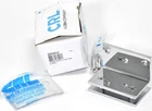 Laurence Polished Chrome Geneva Series Glass Wall Mount Bracket GE90SCH Open. Price: $23.85.