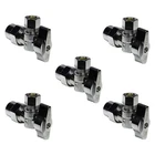 Miiflex 1/4 Turn Cpvc Angle Stop Chrome Brass 1/2" Cts 3/8"OD Comp 5 Pack New. Price: $34.99.