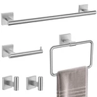 Tnoms Brushed Nickel Towel Bar Set 5 Pieces Bathroom Hardware New. Price: $67.51.