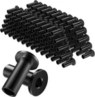 50 Pack Black Stainless Steel Cable Railing Protector Sleeves For 1/8" Wire New. Price: $45.99.