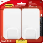 Command 15 Lb Xl Heavyweight Wall Hook, Damage Free Hanging X-large, White New. Price: $10.52.