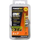 Hillman 116790 Steel Flat Head Multi-material Screw #8 X 2 In. (pack Of 5). Price: $21.41.