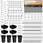 Incly 280PCS Pegboard Accessories Organizer Kit Hooks Bins Cups For Garage Works New. Price: $46.74.