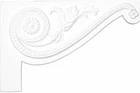 Ekena Millwork SB11X07PE-R Large Pearl Stair Bracket, Right, 11"W 7"H 5/8"D, New. Price: $17.02.