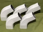 Lot Of 5 Amerimax 2 In. 3 White Aluminum Gutter Elbow New. Price: $18.99.