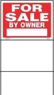 Hillman Group 842218-18"X24" Red & White Plastic For Sale By Owner Sign-lot Of 6 New. Price: $81.99.