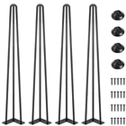 Smartstandard 30 Inch Hairpin Table Legs, Steel Rods 1/2 Pipe Diameter, 8 New. Price: $97.05.