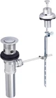 Central Brass 1109-BP Chrome Pop-up Drain Assembly With Guide New. Price: $21.90.