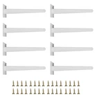 Smaxcn 8PCS 9 7/8 Inch White Metal Furniture Legs Straight Cabinet Level Fe New. Price: $72.46.