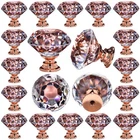 26 Pcs Crystal Rose Gold Glass Drawer Pulls 30 Mm Decorative Knobs For Kitche... New. Price: $32.05.