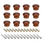 Uxcell Round Wood Knobs, Pull Handles For Drawer 33X23MM, Red Brown New. Price: $20.12.
