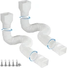 Plusgutter WHITE-2PACK Downspout Extensions Flexible, Drain New. Price: $48.49.
