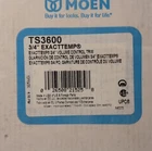Moen TS3600 Exacttemp 3/4" Volume Control Trim Chrome Metal Plastic Open. Price: $40.00.