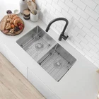 Stylish Onyx Dual Mount 30" Double-bowl Stainless Steel Kitchen Sink S-304TG New. Price: $481.45.