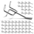 50 Pack 2 Inch Metal Hooks, Fit 1/4 And 1/8 Organize... New. Price: $18.42.