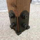 Ozco Owt Laredo Sunset 4X4 Post Base Kit Black Ornamental Wood Ties 56607 New. Price: $26.99.