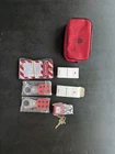 Tradesafe Lockout Tagout Kit With Hasps, Tags, Red Loto Locks - Electric New. Price: $30.00.