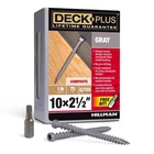 Hillman Deck Plus No. 10 X 2-1/2 In. Gray Star Flat Head Composite Screws New. Price: $33.23.