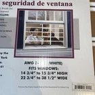 Protection Plus Window Security Guard 14 3/4 To 15 H,22 38 1/2 New. Price: $24.50.