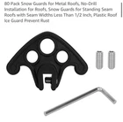 80 Pack Snow Guards For Standing Seam Metal Roof Drill Plastic Ice New. Price: $74.99.