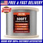 Celynd Stainless Steel Cable 500FT 3/16 T316 Wire Rope 7X19 New. Price: $199.87.