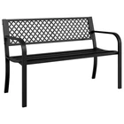 Patio Bench Seating Outdoor Garden Park Furniture Black Steel Vidaxl New. Price: $116.99.