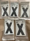 Hy-ko 3" Black Vinyl Self-stick Letter X Pack Of 10 Lot 5 New. Price: $30.00.