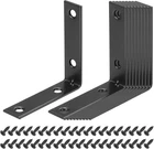 Uxcell 12 Set Corner Bracket Brace Metal Joint 2.36X0.59X2.36, Black New. Price: $15.10.