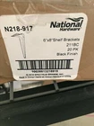 National Hardware N218-917 6X8 Shelf Brackets 211BC In Black New. Price: $24.99.