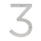Sure-loc HNSS6-3 Inch Tall Address House Number '3' Satin Stainless New. Price: $24.62.