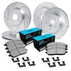 For Nissan Altima 02-06 Brake Kit Eline Series Drilled & Slotted Front Rear New. Price: $402.65.
