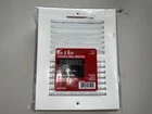Everbilt White Ceiling & Wall Register 8" X 6 Air Vent 2-WAY Damper New. Price: $10.00.